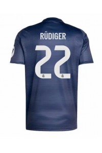 Real Madrid Antonio Rudiger #22 Jalkapallovaatteet Vieraspaita 2025-26 Lyhythihainen